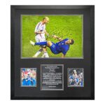 Marco Materazzi Signed Framed 2006 Italy World Cup Photograph