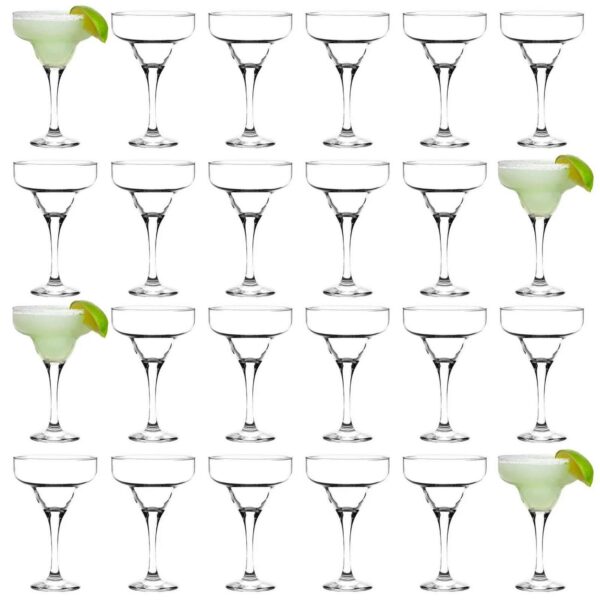 Margarita Glasses Classic Style Party Drinking Barware 300ml Clear