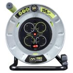 Masterplug 25M Metal Cable Reel with 4 Sockets - Image 3