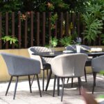 Maze Ambition 7 Piece Oval Dining Patio Set in 2 Colours + Cover - Image 5