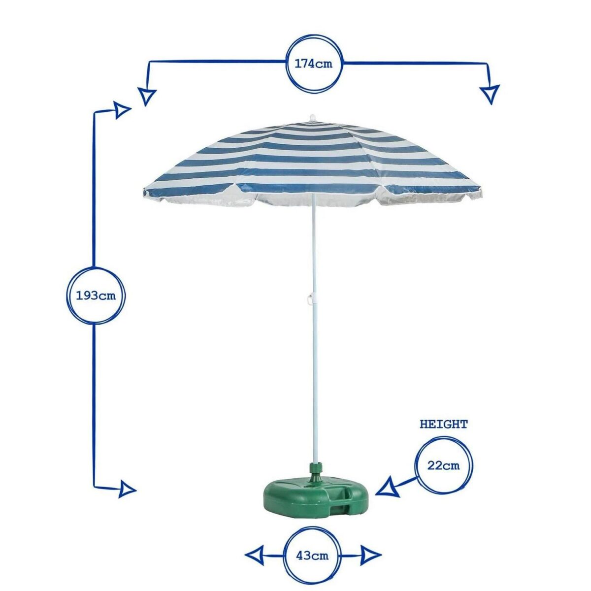 Metal Beach Parasol b02d78e5832efee4b79986e8a353882f