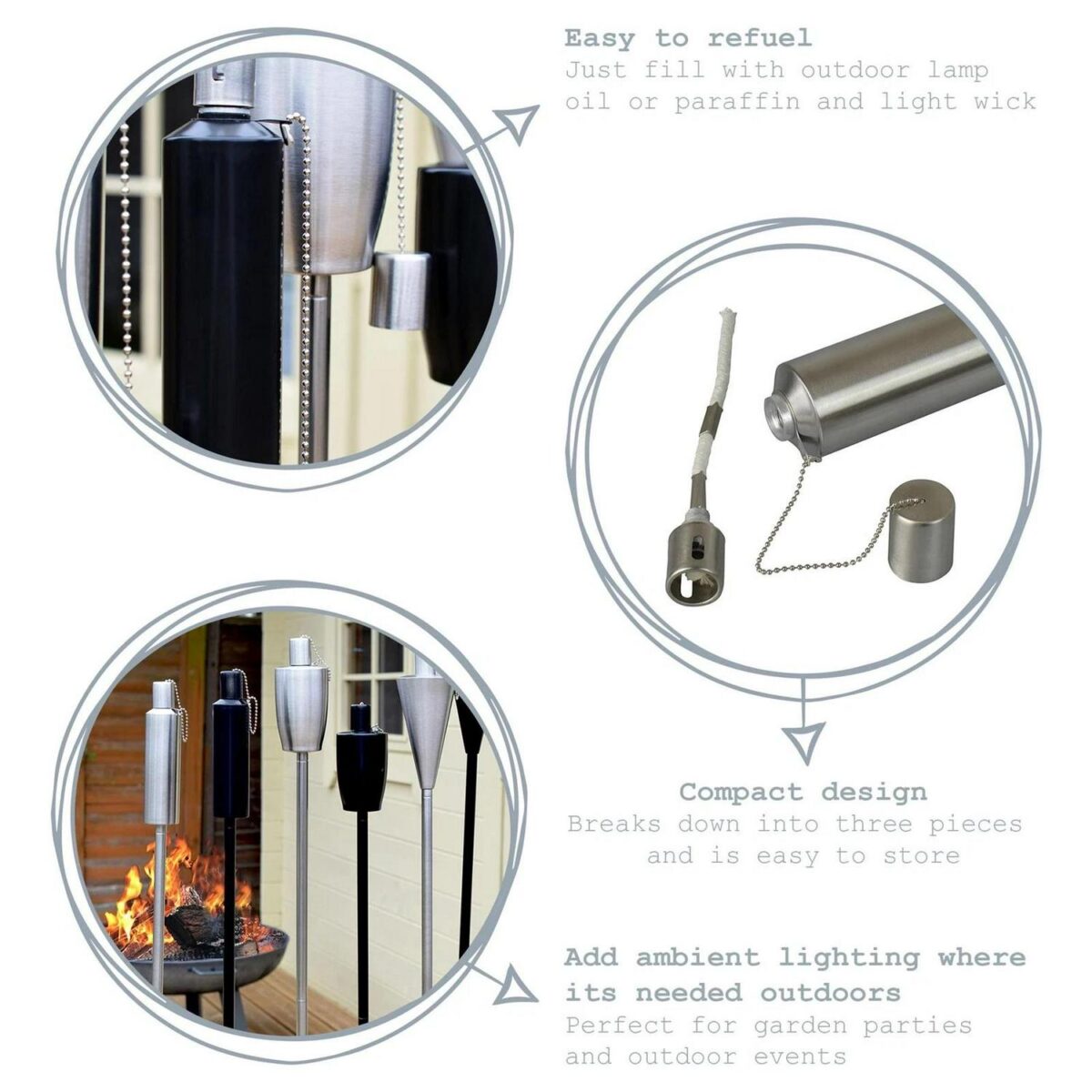 Metal Garden Torch T 505e4d40cb54e629c7831016926a8ad0