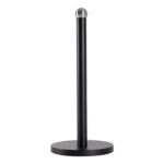 Metal Kitchen Roll Holder Freestanding Home Storage Paper Towel Tidy Black
