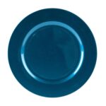 Metallic Charger Plate Wedding Party Fine Dining Table Place Setting 33cm Blue