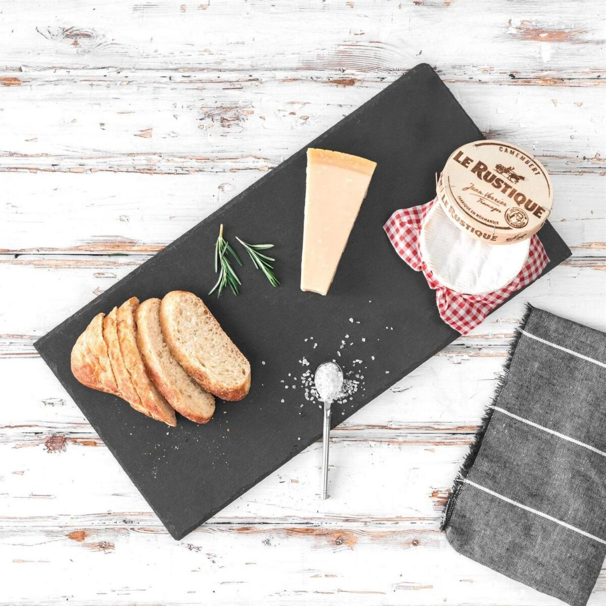 Modular Slate Table Runner Rustic Dining Table Place Setting 150 x 25cm Grey - Image 4