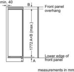 NEFF N90 GI7815CE0G Integrated Tall Freezer - Sliding Hinge - Image 11