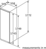 NEFF N90 GI7815CE0G Integrated Tall Freezer - Sliding Hinge - Image 9