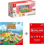 NINTENDO Switch Lite: Isabelle Alhoa Edition with Animal Crossing: New Horizons installed and Nintendo Switch Online 12 Month Membership
