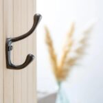Narrow Hat and Coat Hook Cast Iron Antique Style Hooks W25mm x H80mm Black - Image 5