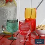 Navigate Strawberries and Cream Acrylic Wine Stems, 8 Pack