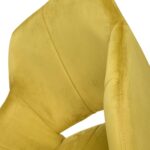 Nero Mustard Velvet Quilted Dining Chair, 2 Pack - Image 8