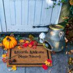 Non-Slip Halloween Theme Door Mat Natural Coir 60cm Wizards Welcome - Image 5
