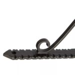 Notched Scroll Iron Shelf Bracket Antique Vintage Wall Brackets D150mm Black - Image 2