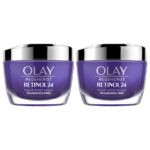 Olay Regenerist Retinol 24 Night Moisturiser Cream, 2 x 50ml