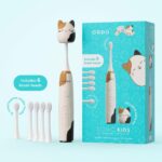Ordo Squishmallows Cam The Cat Rechargeable Kids Toothbrush and 6 Brush Heads