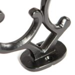 Ornamental Hat and Coat Hook Cast Iron Antique Vintage Style W30mm x H130mm Black - Image 3