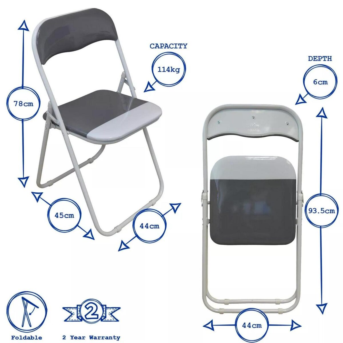 Padded Folding Chair 2edf9763a8d8b07489a988e271166914