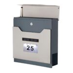 Phoenix Estilo Top Loading Letter Box MB0125KS in Stainless Steel with Key Lock - Image 3