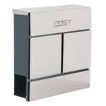 Phoenix Estilo Top Loading Letter Box MB0124KS in Stainless Steel with Key Lock