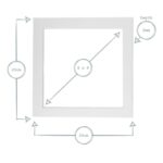 Picture Mount for 10 x 10 3D Box Picture Frame Photo Size 8 x 8 Black - Image 4