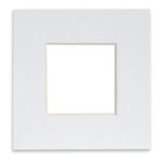 Picture Mount for 10 x 10 3D Box Picture Frame Photo Size 6 x 6 White