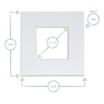 Picture Mount for 4 x 4 3D Box Picture Frame Photo Size 2 x 2 Black - Image 4