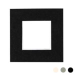 Picture Mount for 4 x 4 3D Box Picture Frame Photo Size 2 x 2 Black