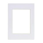 Picture Mount for 5 x 7 3D Box Picture Frame Photo Size 4 x 6 White