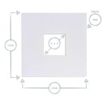 Picture Mount for 6 x 6 3D Box Picture Frame Photo Size 2 x 2 Black - Image 4