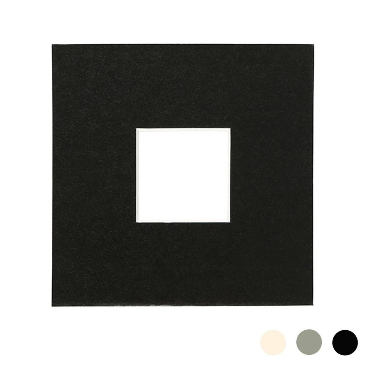 Picture Mount for 6 x 6  3D Box Picture Frame Photo Size 2 x 2  Black - Image 1