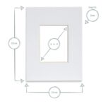 Picture Mount for 8 x 10 3D Box Picture Frame Photo Size 4 x 6 Grey - Image 4