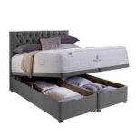 Pocket Spring Bed Company Mulberry Mattress and Sterling Grey Full Ottoman Divan in 3 Sizes - Image 3