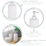 Pump Soap Dispenser Bottle Ceramic Kitchen Bathroom Home, 280ml - Black - Image 2