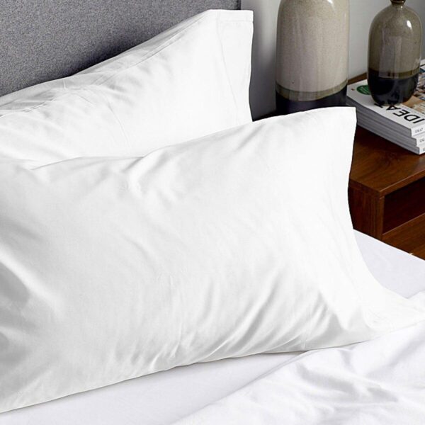 Purity Home 400 Thread Count Cotton Pillowcases, 2 Pack in 3 colours