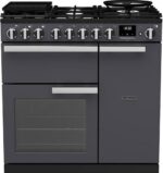 RANGEMASTER Estel Deluxe ESDL90EIPSLT/CM1 90 cm Electric Induction Range Cooker - Slate and Chrome - Image 6
