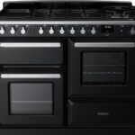 RANGEMASTER Estel Deluxe ESDLO110DFPGBL/CM1 110 cm Dual Fuel Range Cooker - Black and Chrome