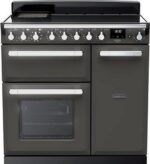 RANGEMASTER Estel Deluxe ESDL90EIPSLT/CM1 90 cm Electric Induction Range Cooker - Slate and Chrome