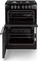 RANGEMASTER Professional Plus PROPL60DFFBL/C 60 cm Dual Fuel Cooker - Black and Chrome - Image 2