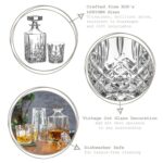 RCR Crystal 5 Piece Orchestra Whisky Decanter and Glasses Set Spirit Holder - Image 2