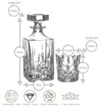 RCR Crystal 5 Piece Orchestra Whisky Decanter and Glasses Set Spirit Holder - Image 3