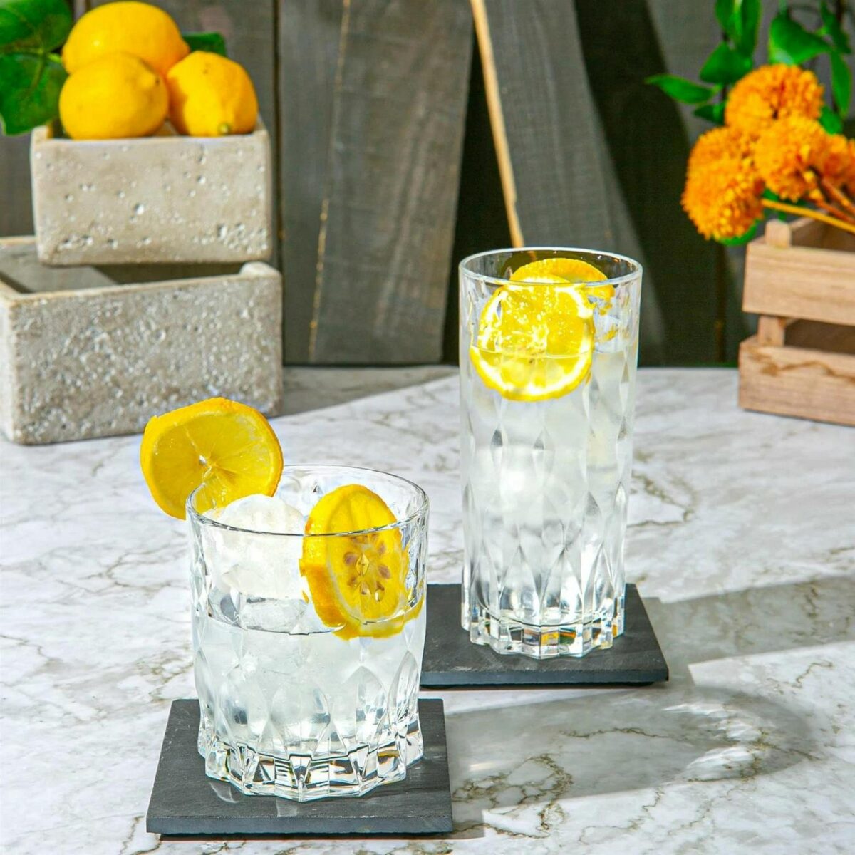 RCR Crystal 6x Marilyn Whisky Glasses Set Cut Glass Cocktail Tumblers 337ml - Image 5