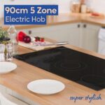 RUSSELL HOBBS RH90EH7011 90 cm Electric Ceramic Hob - Black - Image 4