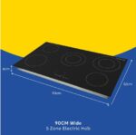 RUSSELL HOBBS RH90EH7011 90 cm Electric Ceramic Hob - Black - Image 8