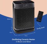 RUSSELL HOBBS RHCH2001S Ceramic Fan Heater - Black and Silver - Image 9