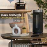 RUSSELL HOBBS RHCTH2001S Portable Ceramic Fan Heater - Black and Silver - Image 5