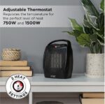 RUSSELL HOBBS RHFH1006B Portable Hot and Cool Convector Heater - Black - Image 6