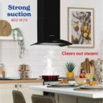 RUSSELL HOBBS RHGCH901B Chimney Cooker Hood - Black - Image 2