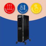 RUSSELL HOBBS RHOFR2521B-D Portable Oil-Filled Radiator - Black - Image 9