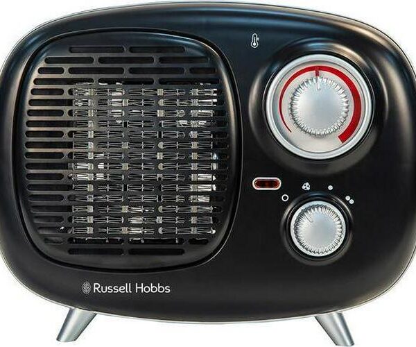 RUSSELL HOBBS RHRETPTC2001 Retro Fan Heater - Black