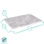 Rectangle Marble Chopping Board Rustic Dining Place Setting 30 x 20cm Grey - Image 3